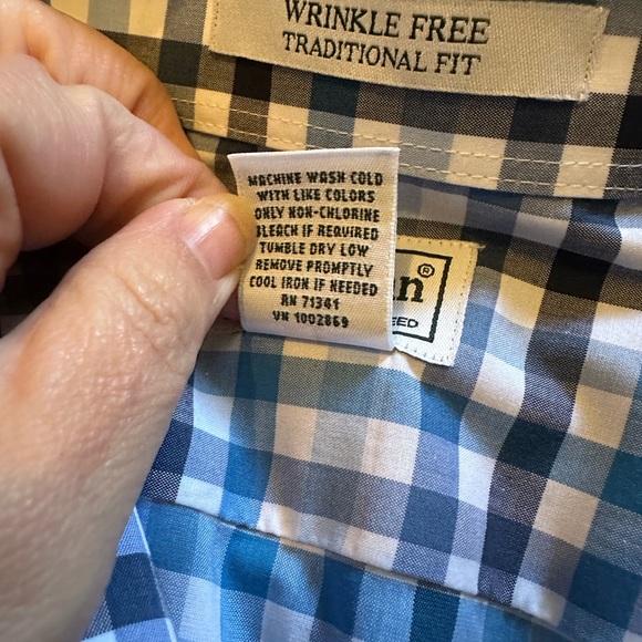 LL Bean Traditional Fit Wrinkle Free Button Down sz XL - Picture 4 of 7